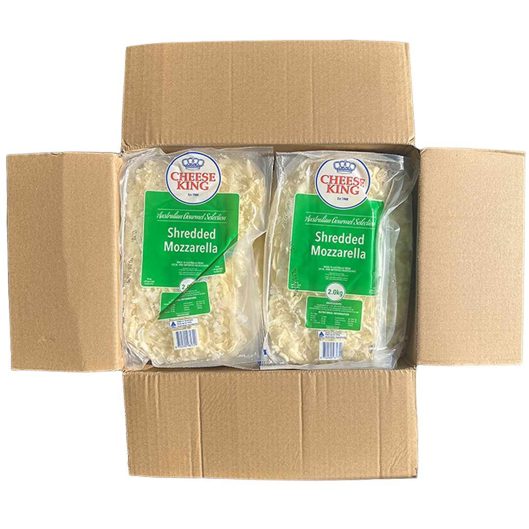 CHEESE KING Mozzarella Cheese Shredded 2kg*6