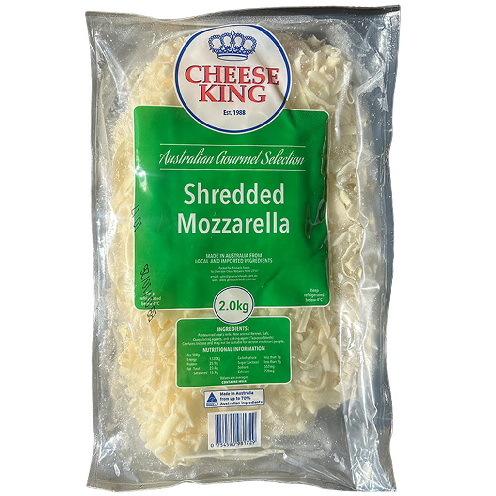 CHEESE KING Mozzarella Cheese Shredded 2kg*6