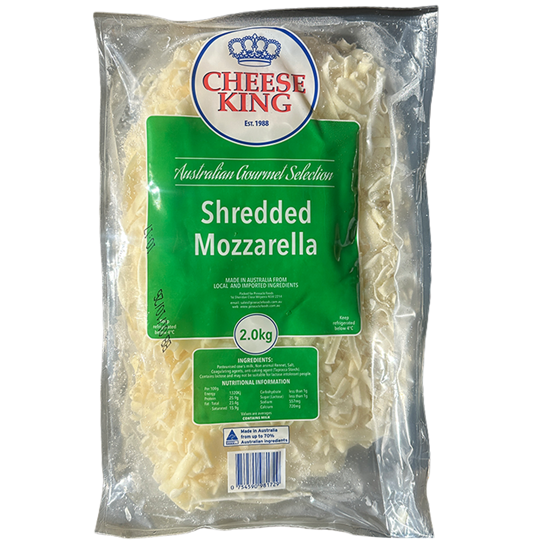 CHEESE KING Mozzarella Cheese Shredded 2kg*6
