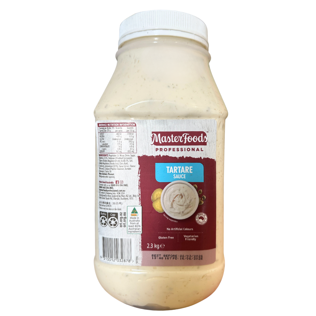 MASTERFOOD Tartare Sauce 2.3kg*6