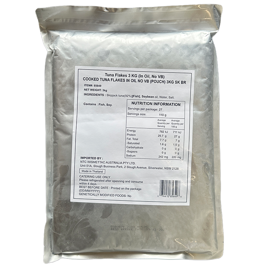 Cooked Tuna Flakes in Oil (Pouch) 3kg