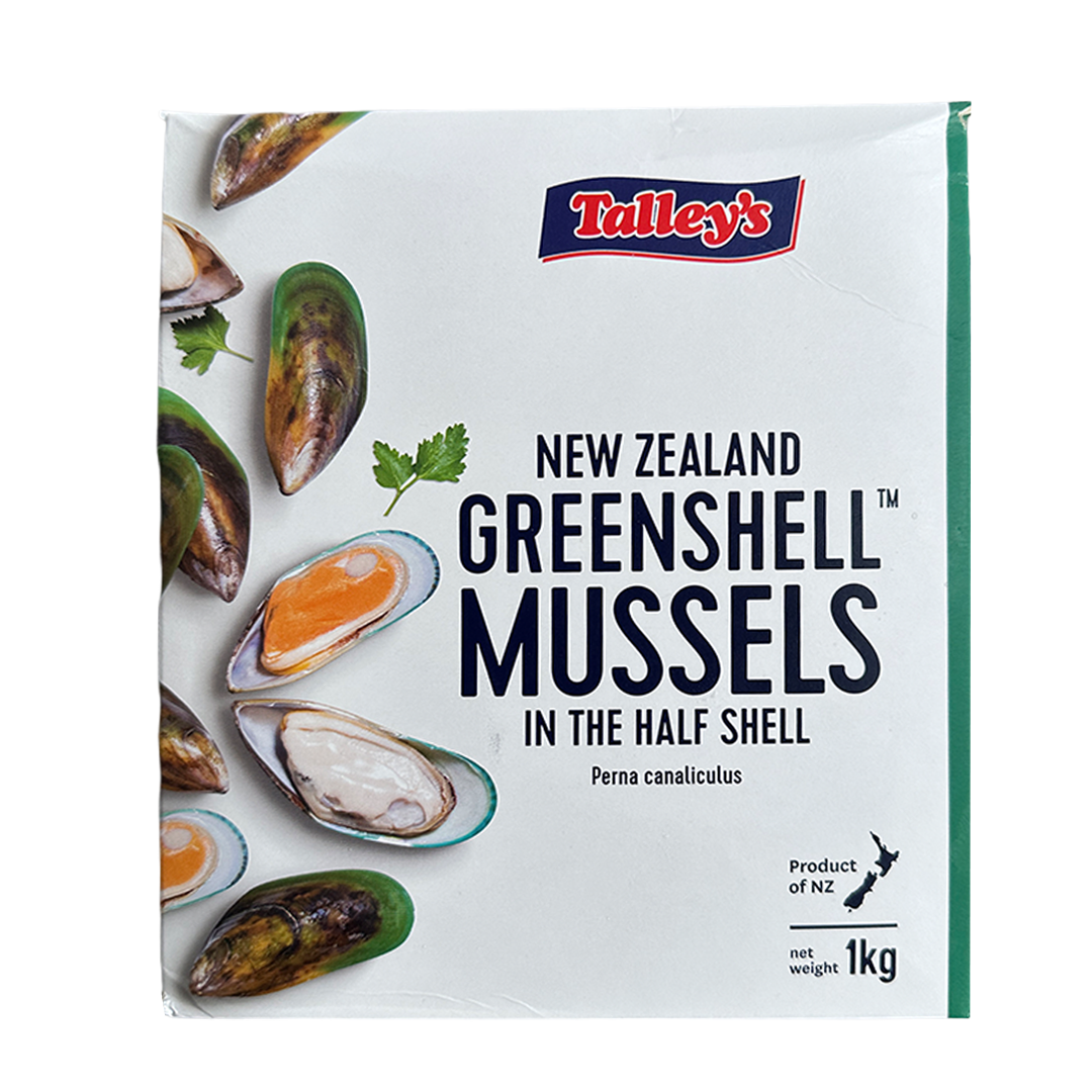 TALLEY'S Half Shell Mussel 1kg*12