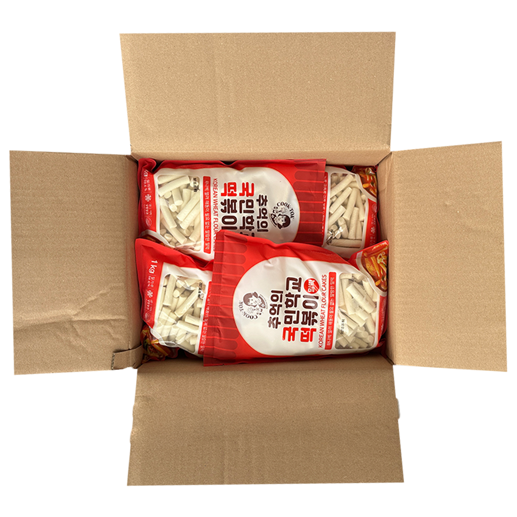 COOK-TOK Korean Tteokbokki Wheat Flour Cake 1kg*8