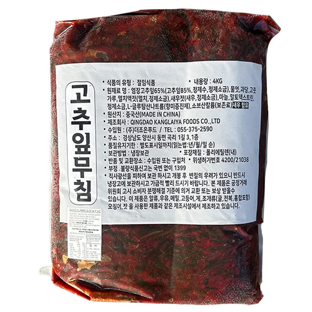 더조은푸드 고추잎무침 4kg*4