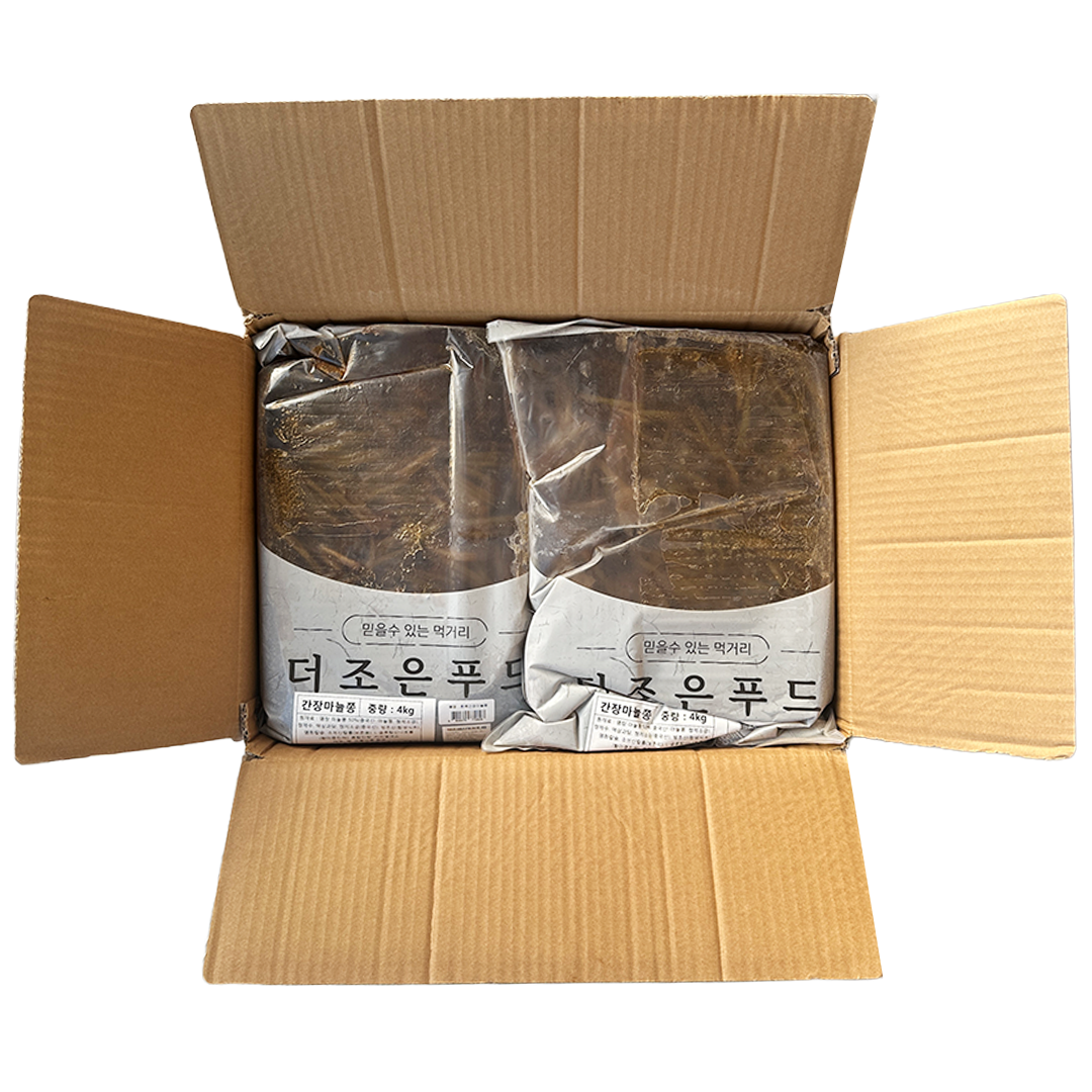 THE JOEUN FOOD Soy Sauce Pickled Garlic Scapes 4kg*4