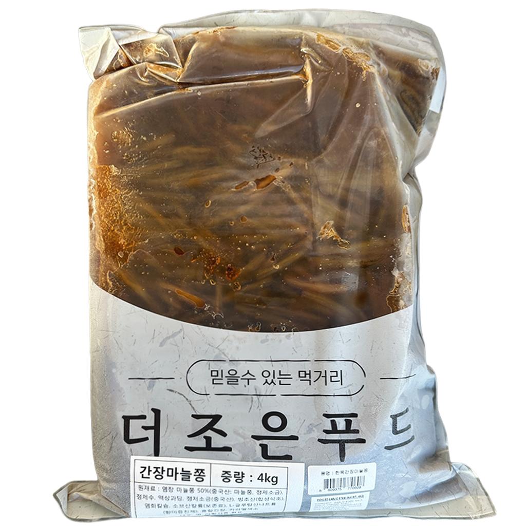 더조은푸드 간장마늘쫑 4kg*4