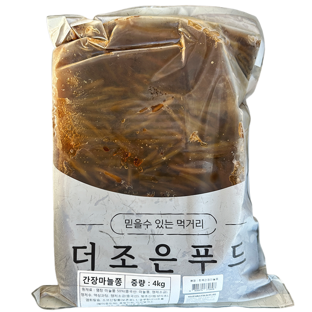 THE JOEUN FOOD Soy Sauce Pickled Garlic Scapes 4kg*4