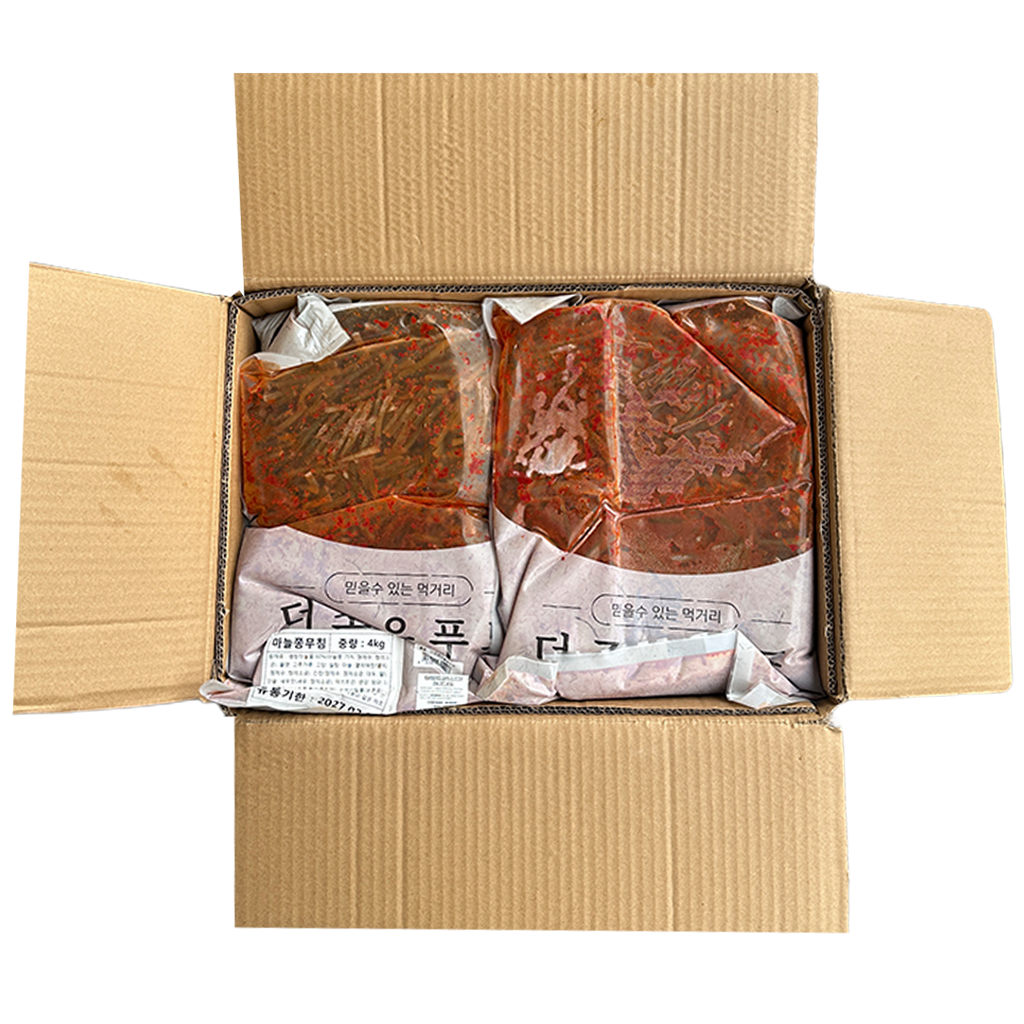 THE JOEUN FOOD Seasoned Garlic Scapes 4kg*4