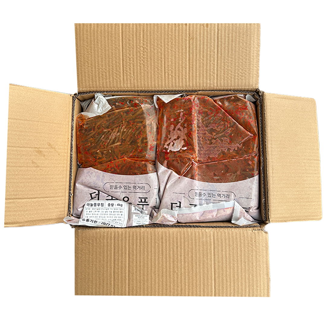 THE JOEUN FOOD Seasoned Garlic Scapes 4kg*4