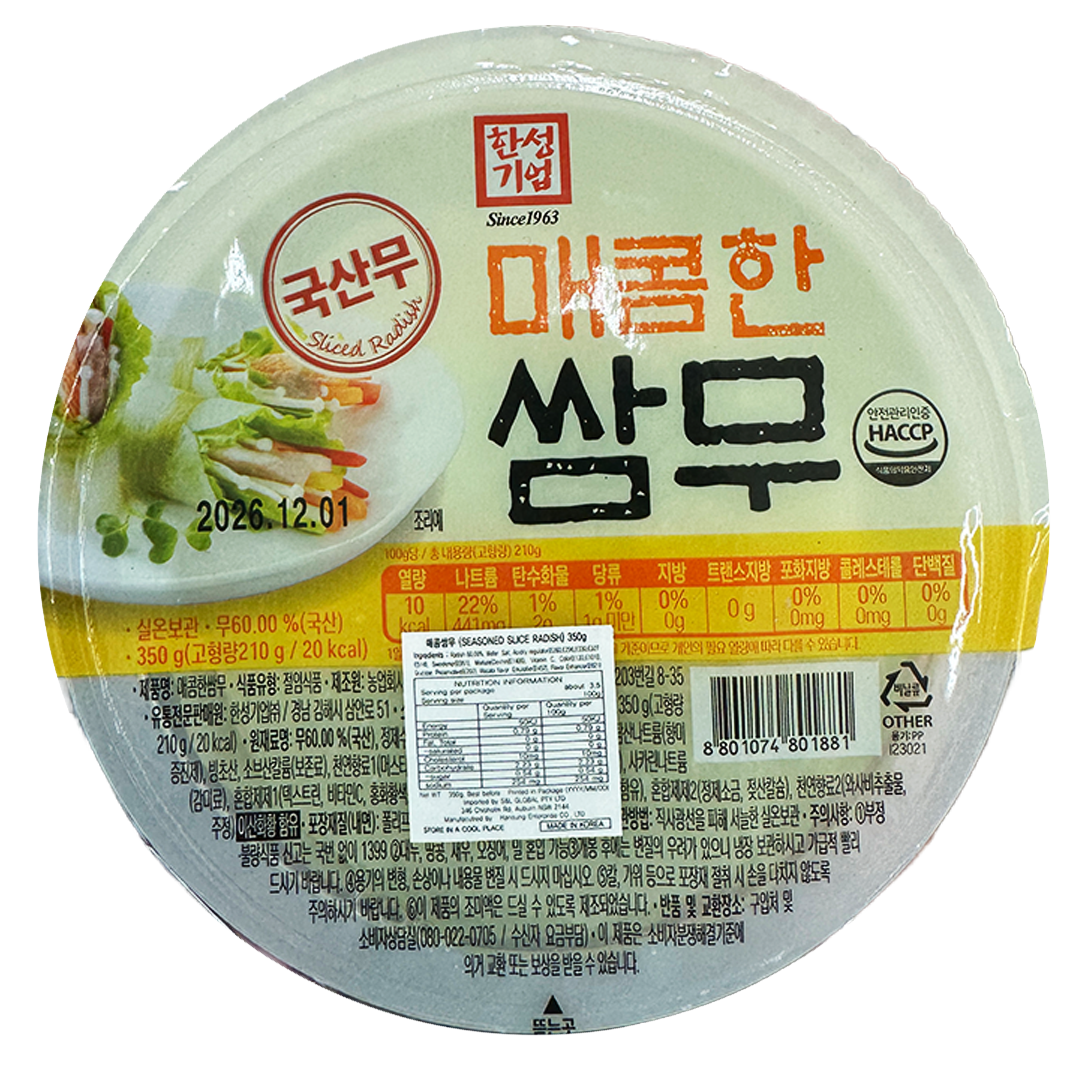 HANSUNG Pickled Radish Wasabi 350g*18