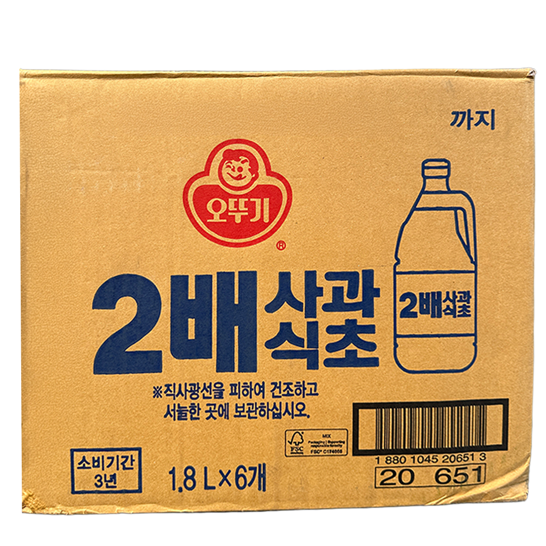 OTTOGI 2X Apple Vinegar 1.8L*6