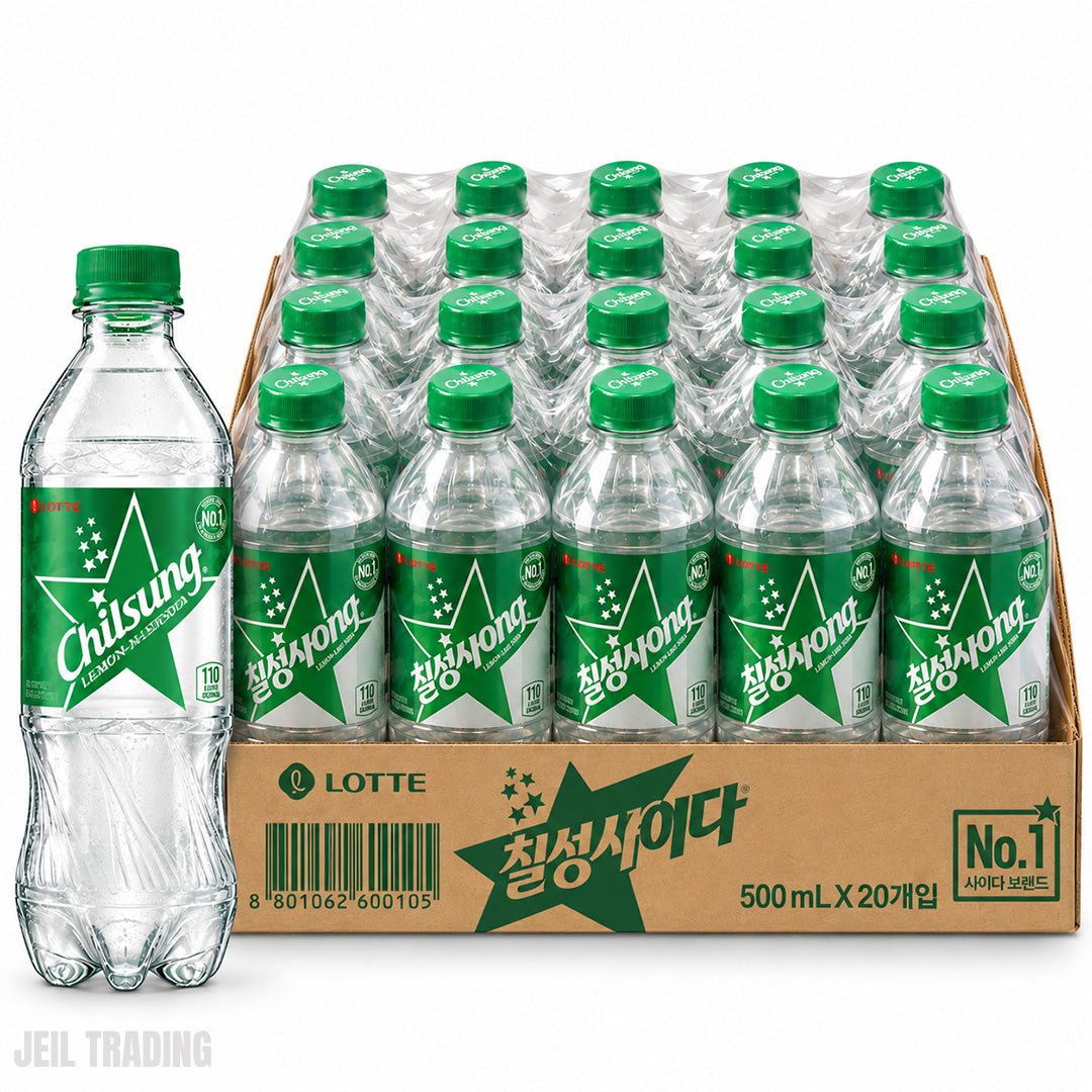 Lotte Chilsung Cider PET 500ml × 20
