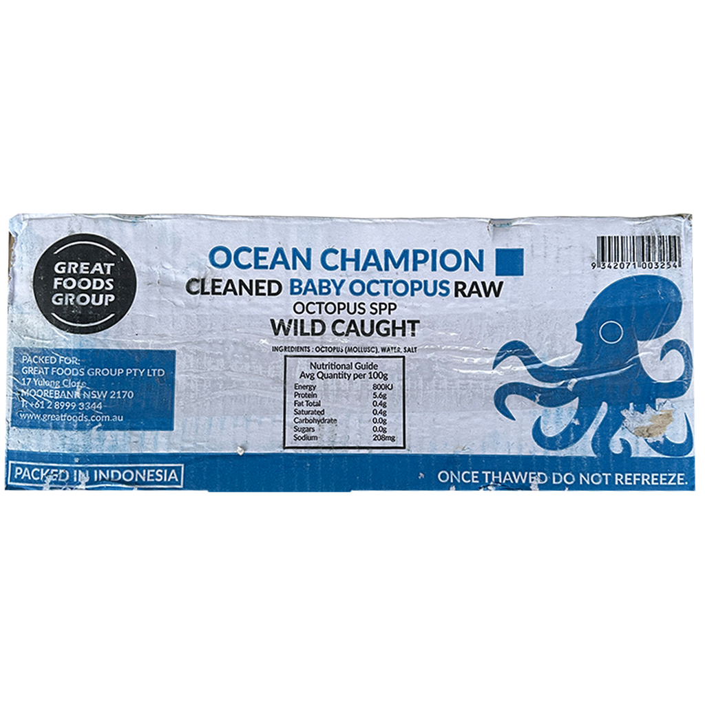 GREAT FOOD Ocean Baby Octopus (5/15) 2kg*6