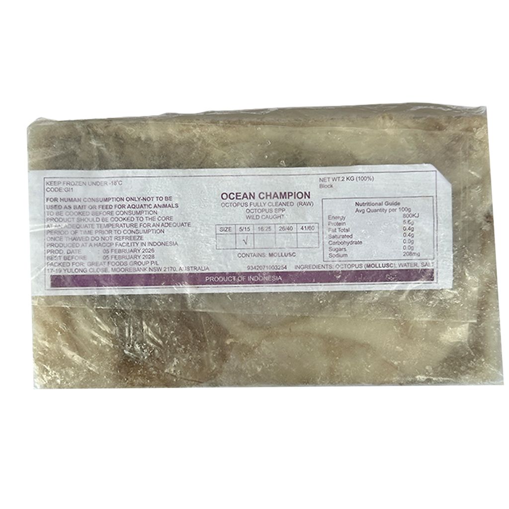 GREAT FOOD Ocean Baby Octopus (5/15) 2kg*6
