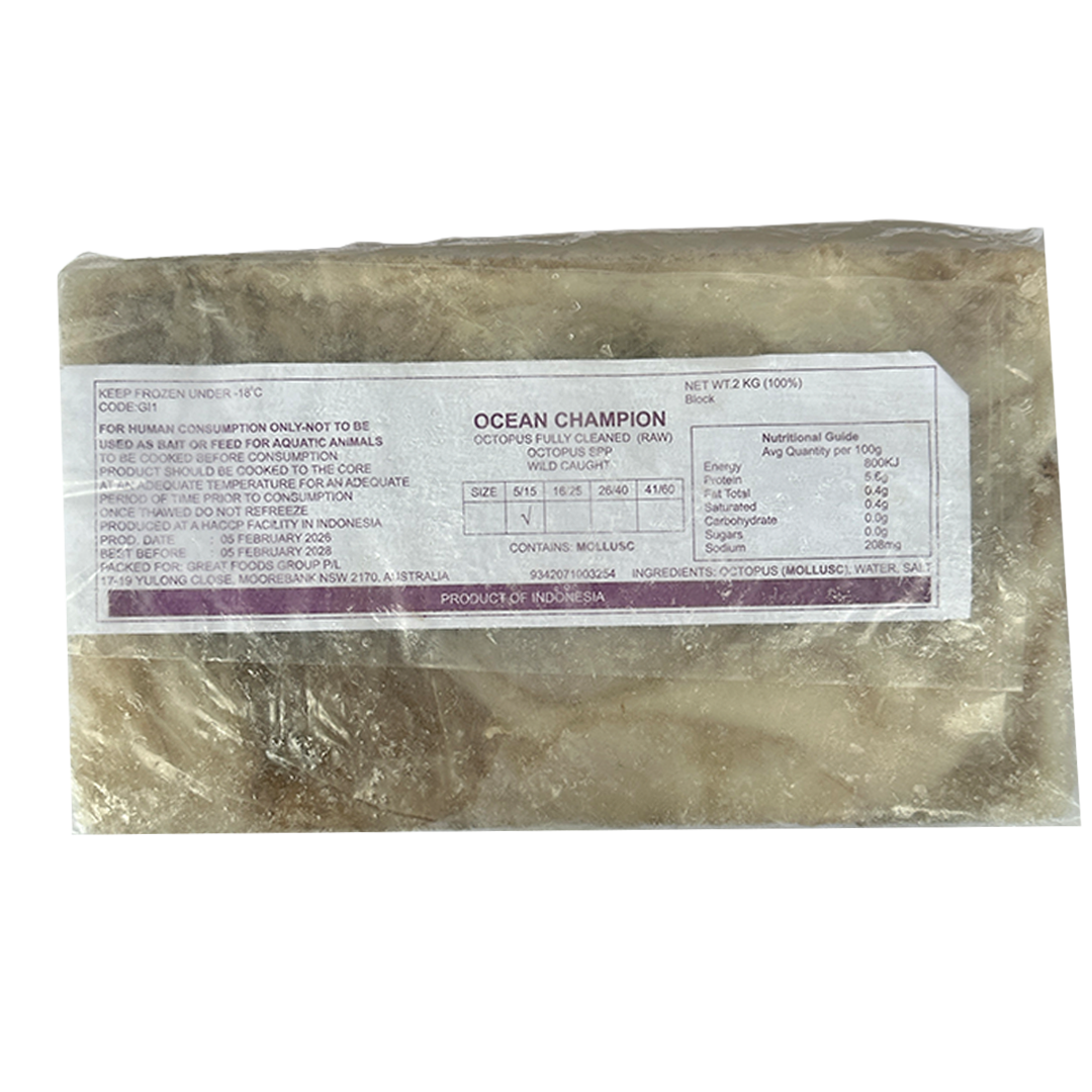 GREAT FOOD Ocean Baby Octopus (5/15) 2kg*6