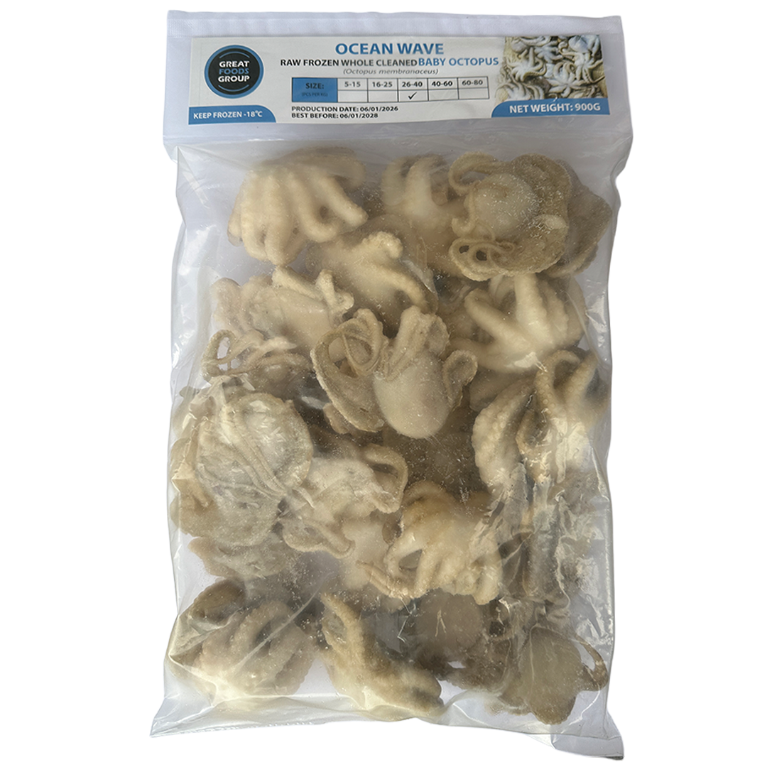 GREAT FOOD Ocean Baby Octopus (26/40) 900g*10