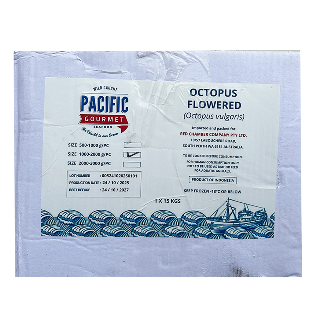 PACIFIC GOURMET Octopus Giant Flowered IQF (1-2kg) 15kg