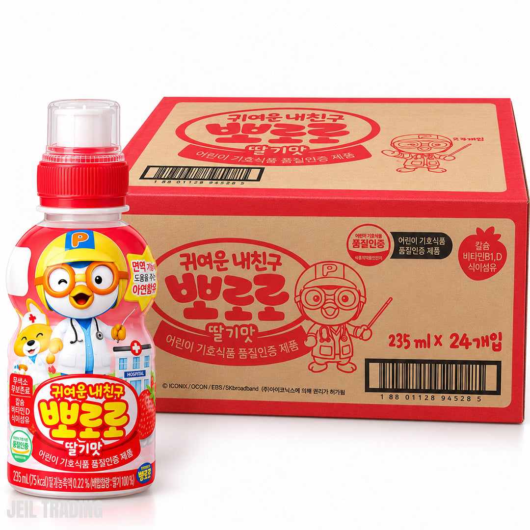 Paldo Pororo Strawberry 235ml × 24