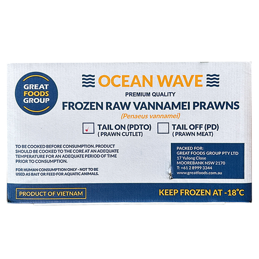 OCEAN WAVE Raw Prawn Cutlet Vann (16/20) 700g*10