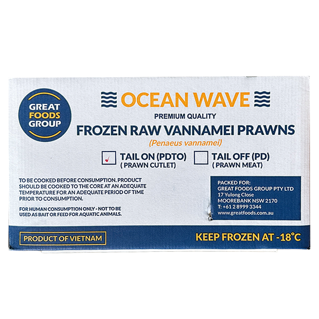 OCEAN WAVE Raw Prawn Cutlet Vann (16/20) 700g*10