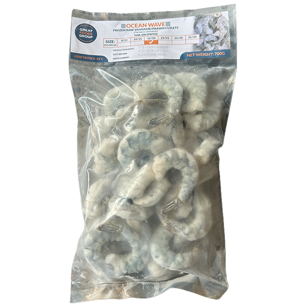 OCEAN WAVE Raw Prawn Cutlet Vann (16/20) 700g*10