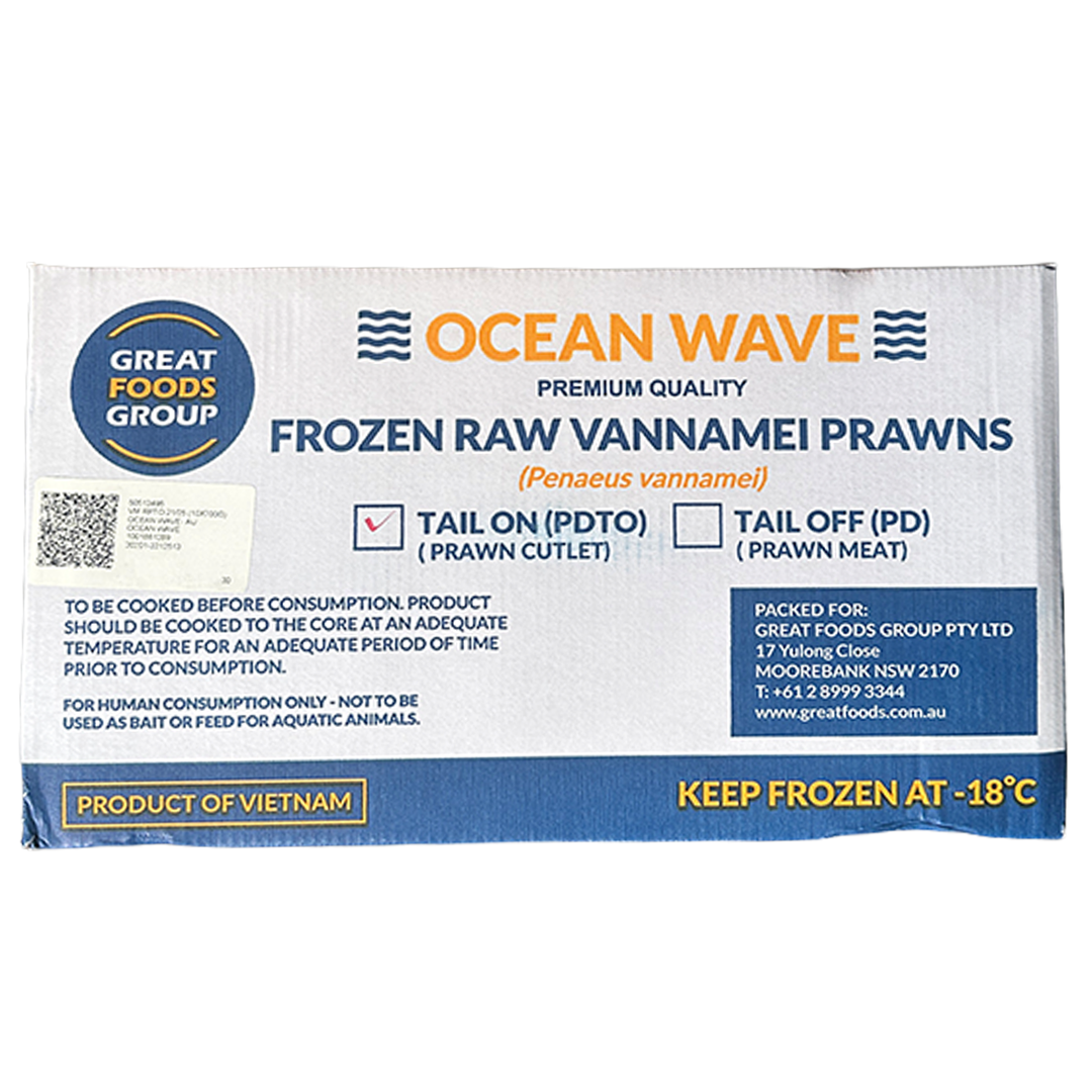 OCEAN WAVE Raw Prawn Cutlet Vann (21/25) 700g*10
