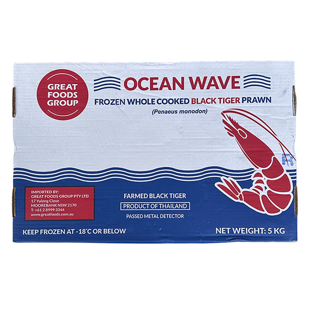 GREATFOODS Whole Cooked Vann Prawn (10/15) 5kg