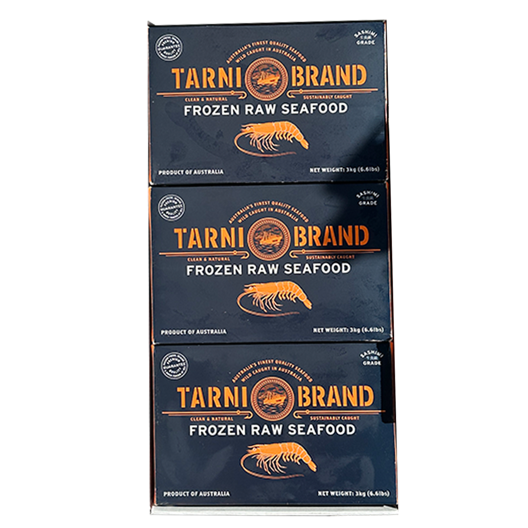 TARNI Prawn Whole Raw Red Carid 3kg*3