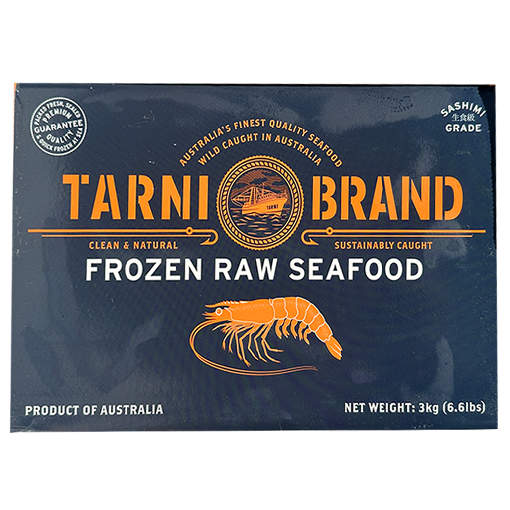 TARNI Prawn Whole Raw Red Carid 3kg*3