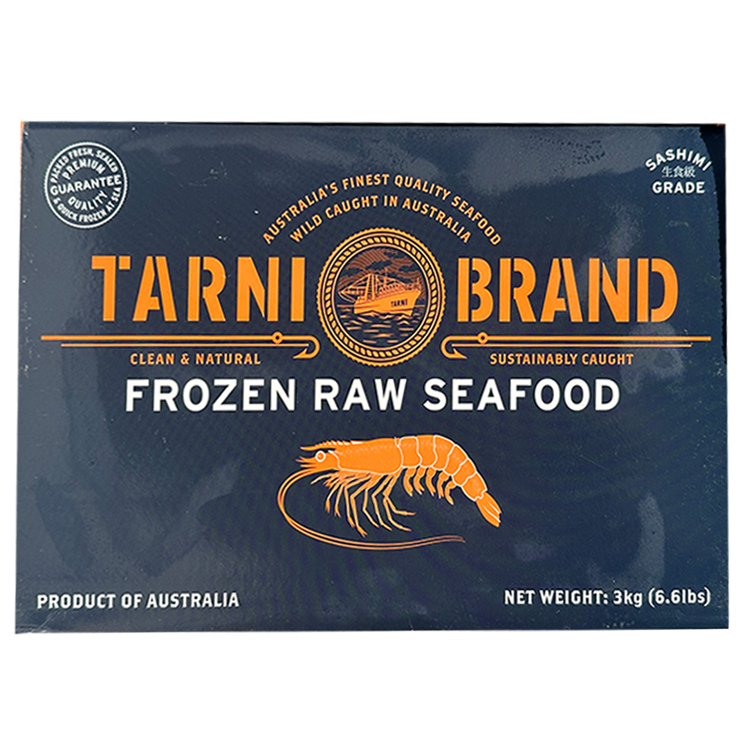 TARNI Prawn Whole Raw Red Carid 3kg*3