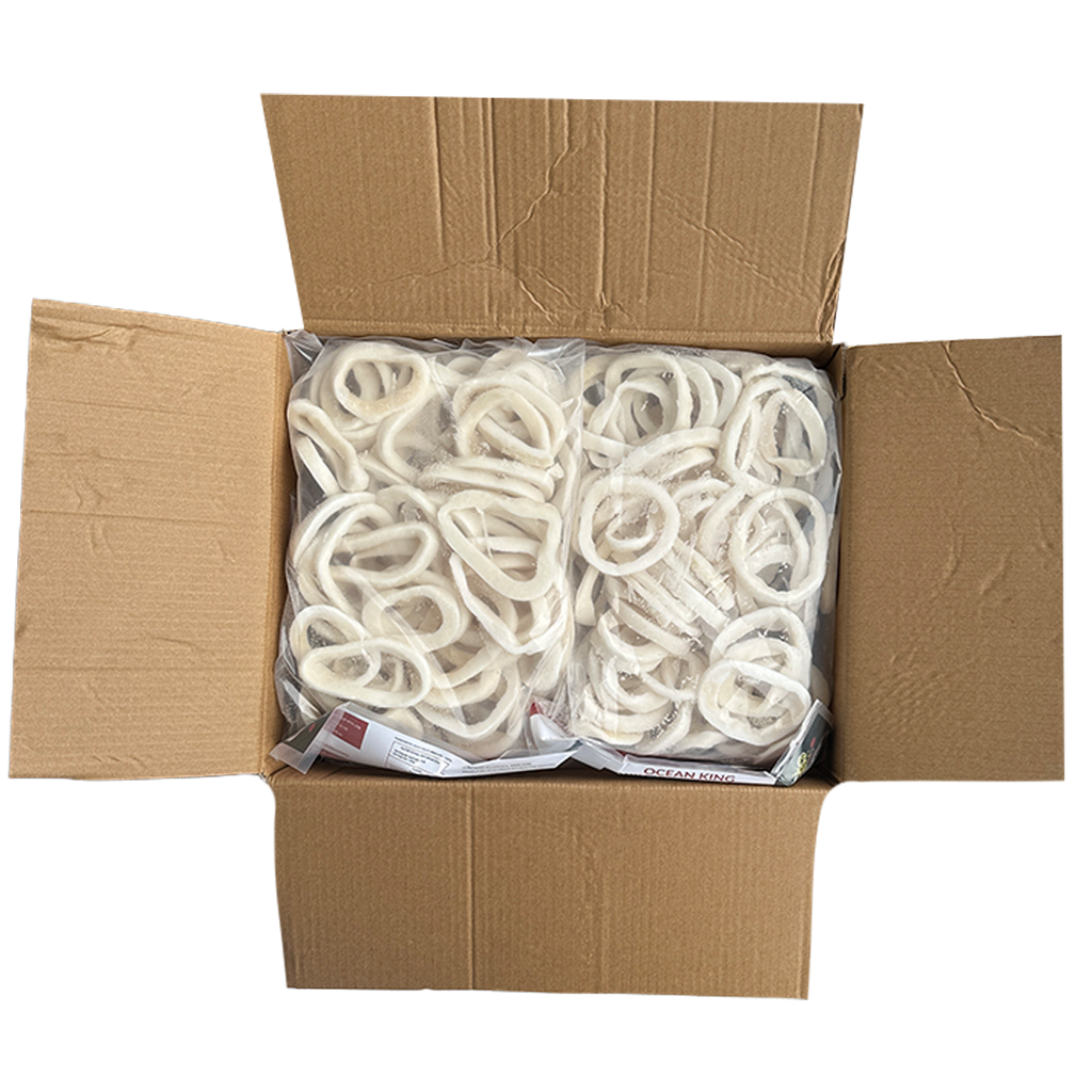 Frozen Raw Squid Rings Gigas(5-9cm) 1kg*5