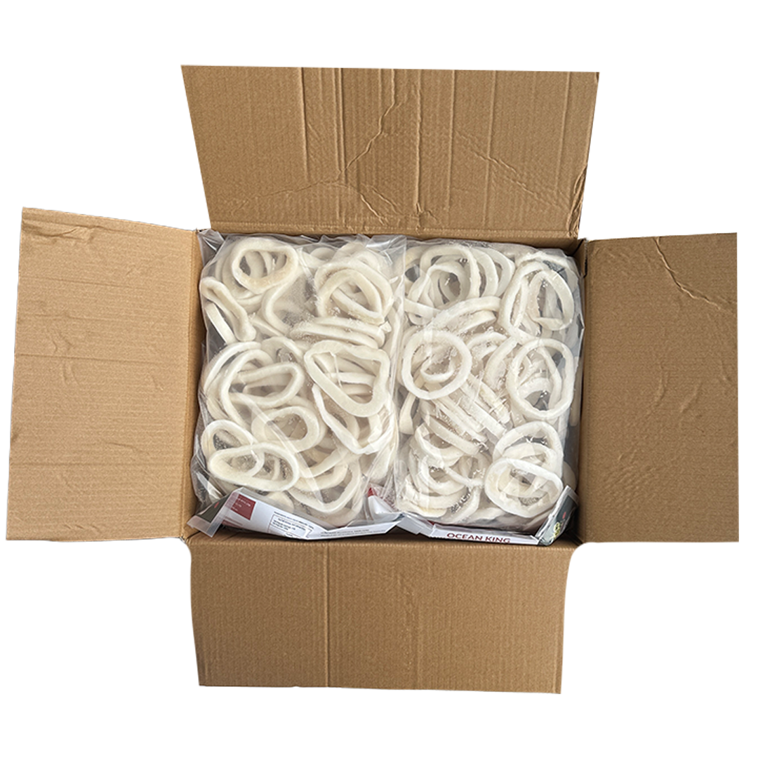 Frozen Raw Squid Rings Gigas(5-9cm) 1kg*5