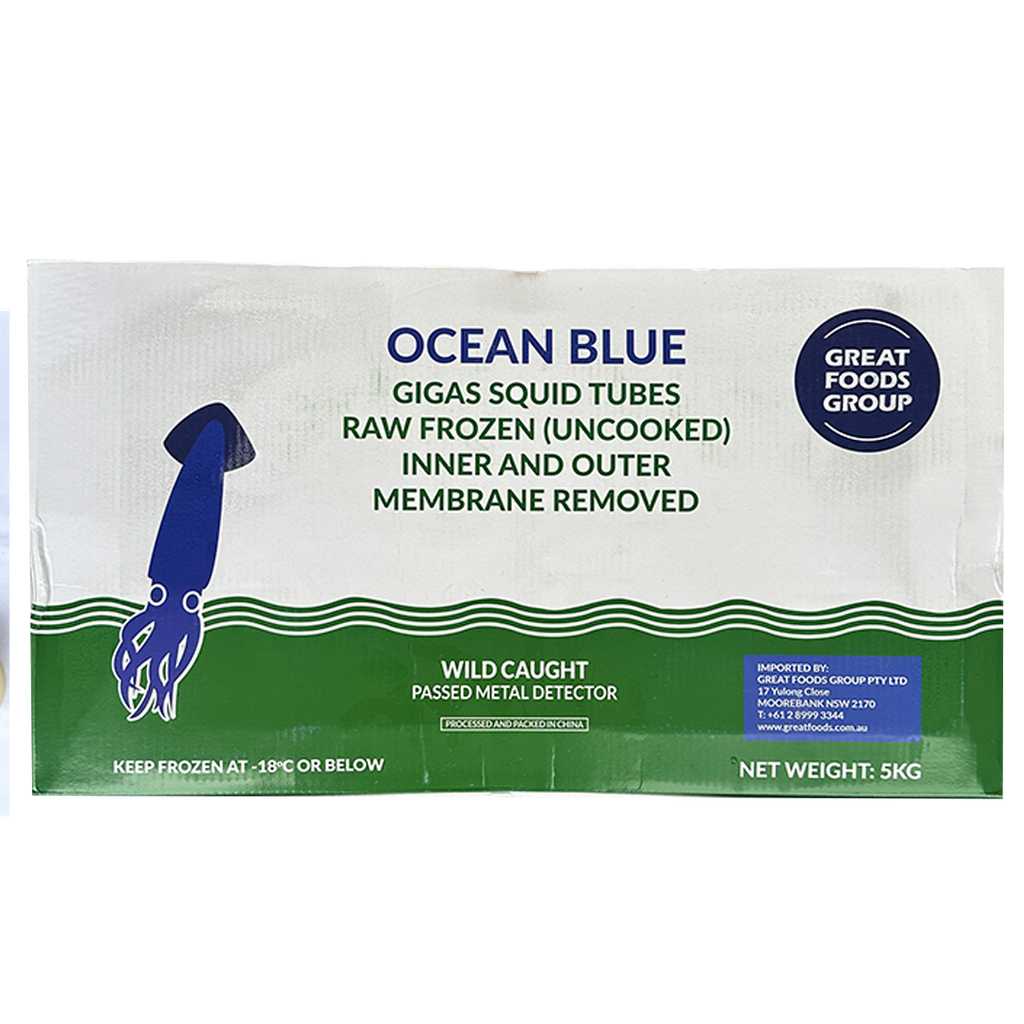 Squid Tubes Gigas Tender 5kg