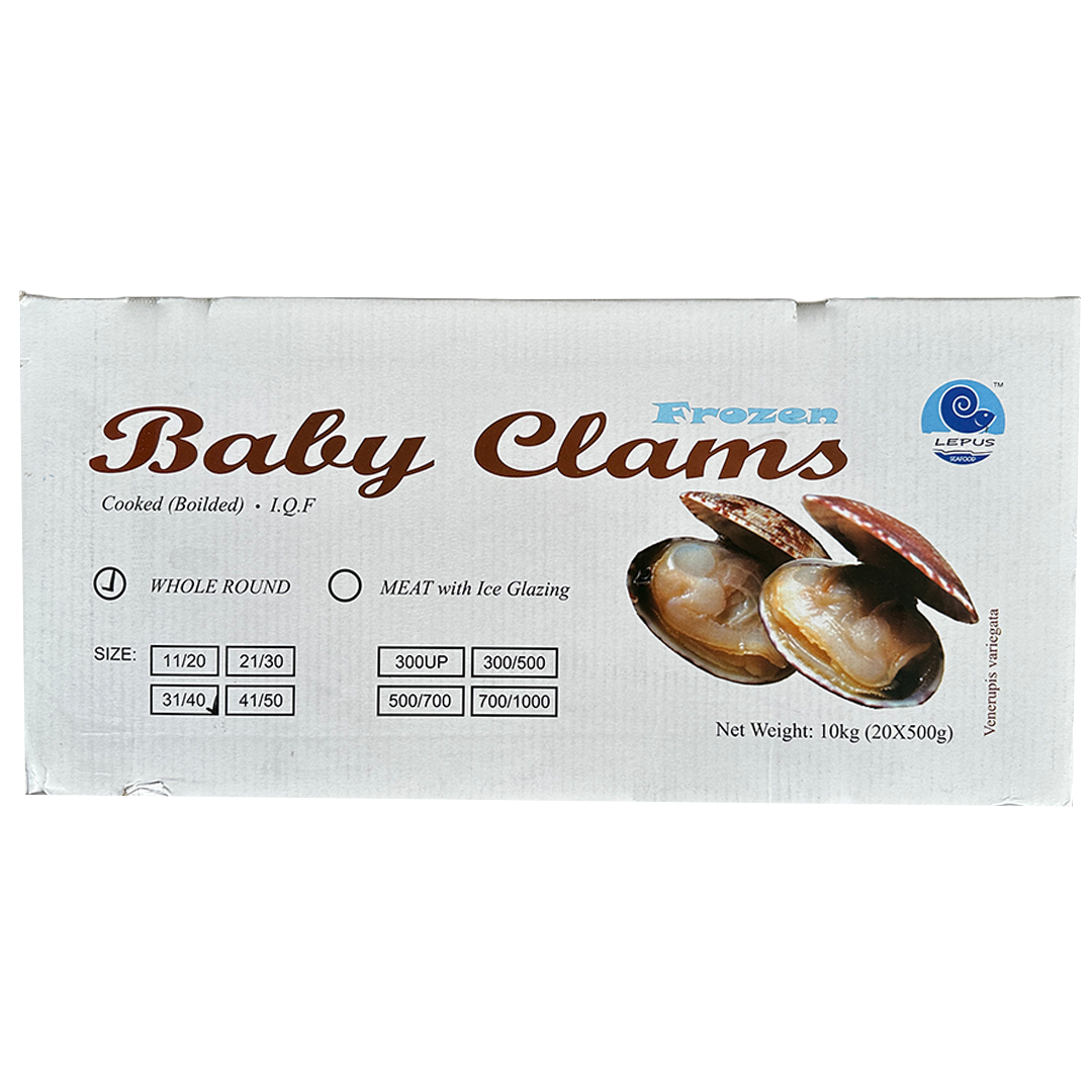 LEPUS Cooked Baby Clam 31/40 500g*20